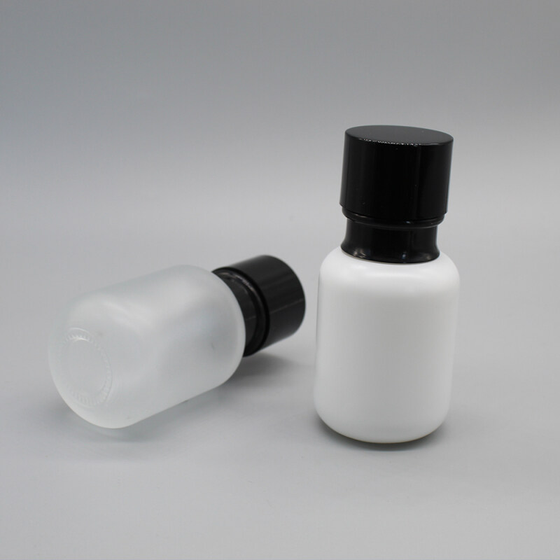 50ml Glass Frosted Cosmetic Lotion Pump Bottle for Skin Care