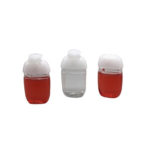 Empty 30ml 60ml Pocket Size Hand Sanitizer Bottles With Flip Top Cap