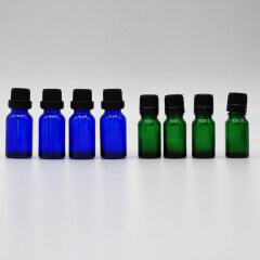 Duannypack 5ml 10ml 15ml 30ml 50ml green clear essential oil bottle 10 ml green essential oil bottle