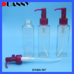 Square Plastic Hair Container Bottle Packaging for Shampoo