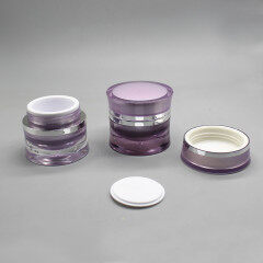 DNJA-548 Cream Plastic Cosmetic acrylic jar