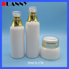 High Quality Pearl White Airless Bottle and Jar Packaging Container