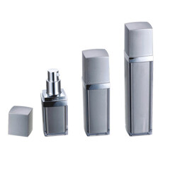 30ml Square Silver Cosmetic Lotion Pump Bottle for Skin Care