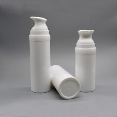 DNAP-520 Duannypack hot sale 80ml 120ml face cream white silver thick round airless pump bottle cosmetics