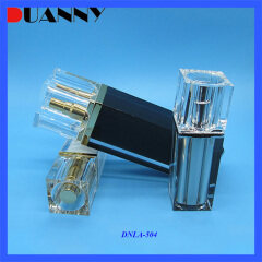 30ml Square Acrylic Black Cosmetic Lotion Pump Bottle