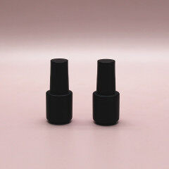 DNNU-501 round glass cosmetic eco friendly empty nail polish bottle frosted