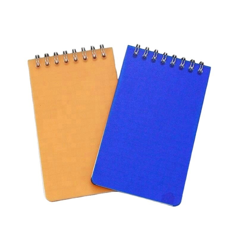 Weatherproof Top-Spiral Plastic Cover Customized  Stone Paper Spiral Notebook