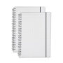 Transparent Hardcover Spiral Office Writing Diary Subject Notebooks