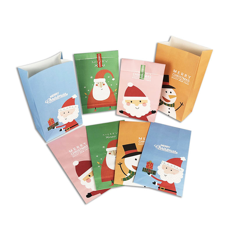 Qute Customizable Fashion  Standing Up Christmas Paper Packing Bag