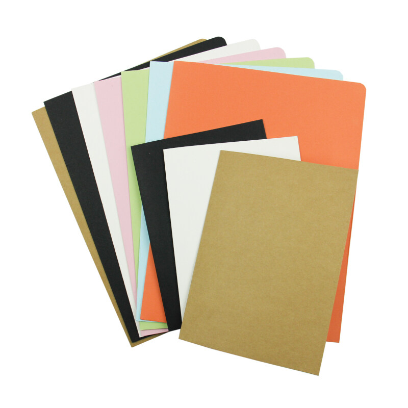 wholesale low price fashion handmade paper book report white  presentation file folder