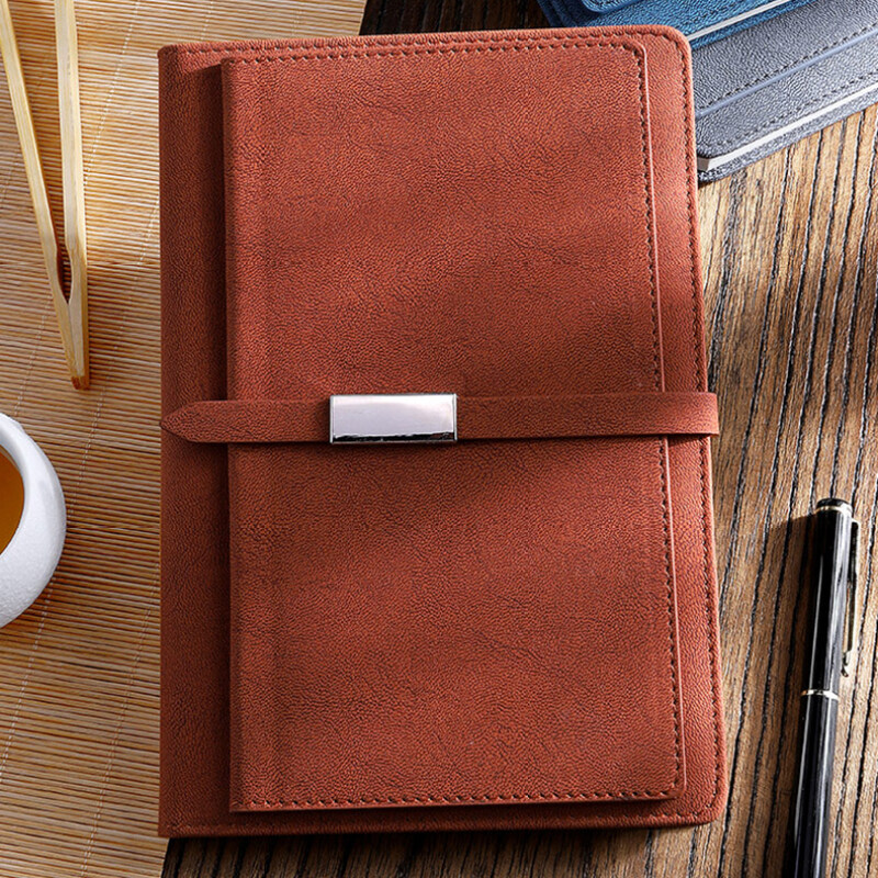 Planner With Magnetic PU Leather Cover