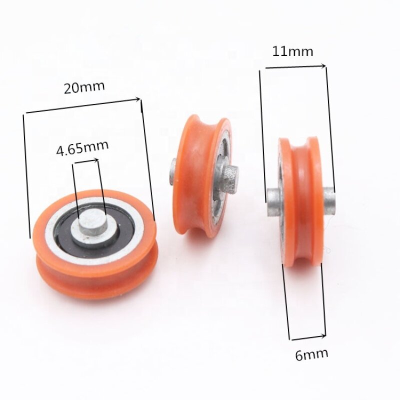 V type roller wheel window roller hardware sliding roller 4.65*20*6*11mm
