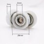 6001 bearing nylon cable pulley wheels with bearings
