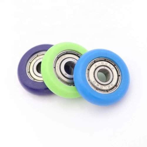 wheel sliding groove nylon bearing 608 roller pulley R type groove roller shower door rollers rolle pole polea pouli kalo pulley