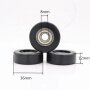 608 nylon roller pulley wheels with bearings small grooved wheels