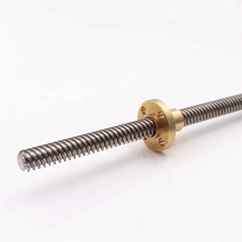 Spindle Screw thread 8mm trapezoidal T8 Lead screw 350mm length lead screw for 3D Printer CNC Machine