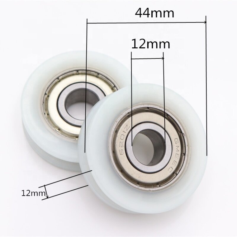 608 6201 ball bearing wheel coated plastic bearing window pulley wheel bearing