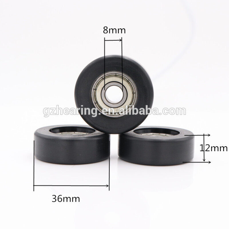 Hot selling wheel aluminum pulley track with black pulley