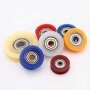 Sliding Door roller wheels nylon pulley wheels with bearings 608Z plastic rollers