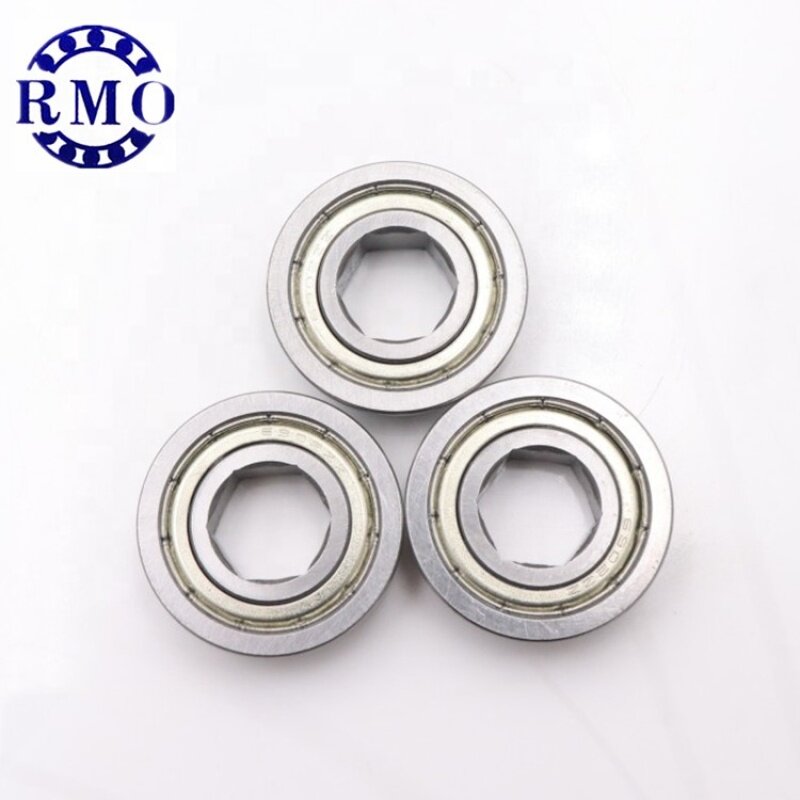 China bearing supplier 0.5 inch Hexagon Bearing FR8ZZ FR8 1/2'' inch bearing for robot hex bearing 12.75*28.575*7.938mm