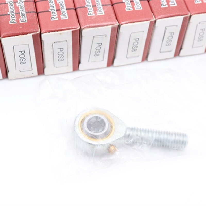 Male Threaded Type rod end bearing POS8, POS10, POS12, P0S20 rose joint M8 Right Hand