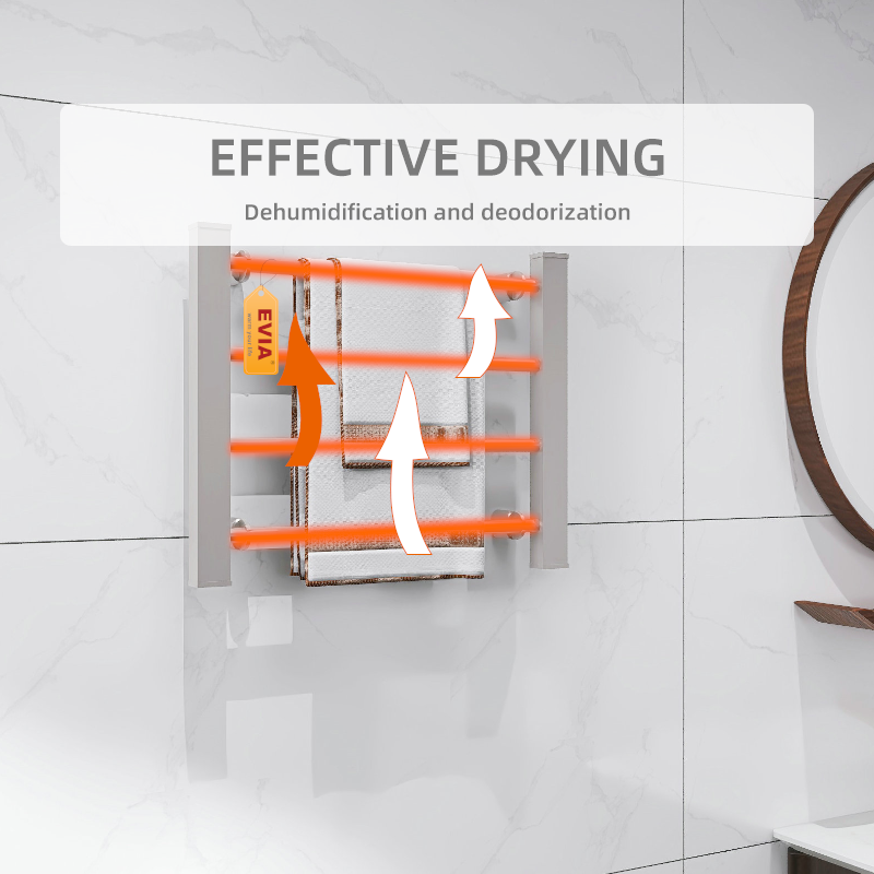 EVIA EV-200 Badezimmer Modischer elektrischer Handtuchwärmer zur Wandmontage