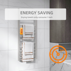EVIA EV-65 Bathroom Brief Wall Mounted Electric Heated Towel Rack