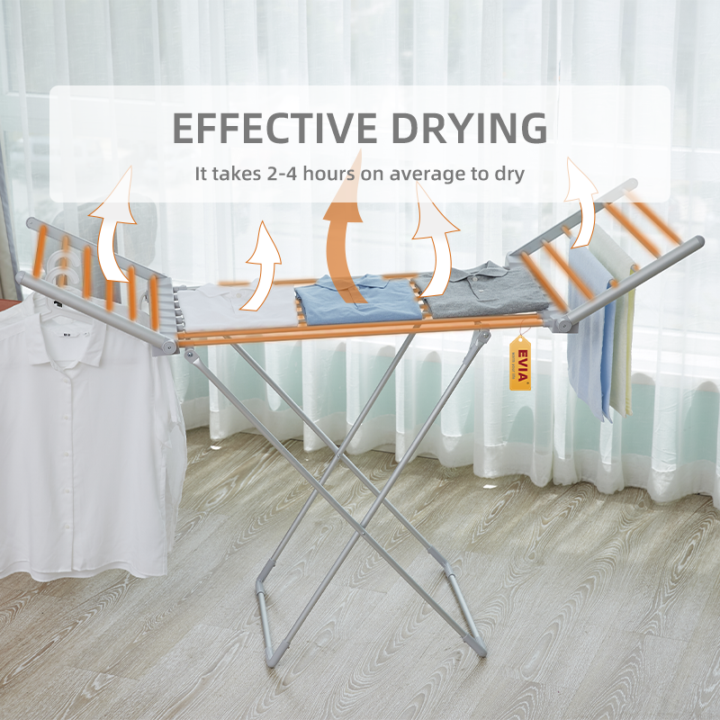 EVIA EV-230 Household Heated Clothes Airer Aluminum Electric Clothes Drying Rack