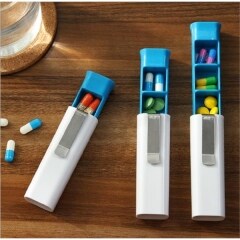 Pill Box With Three Compartments