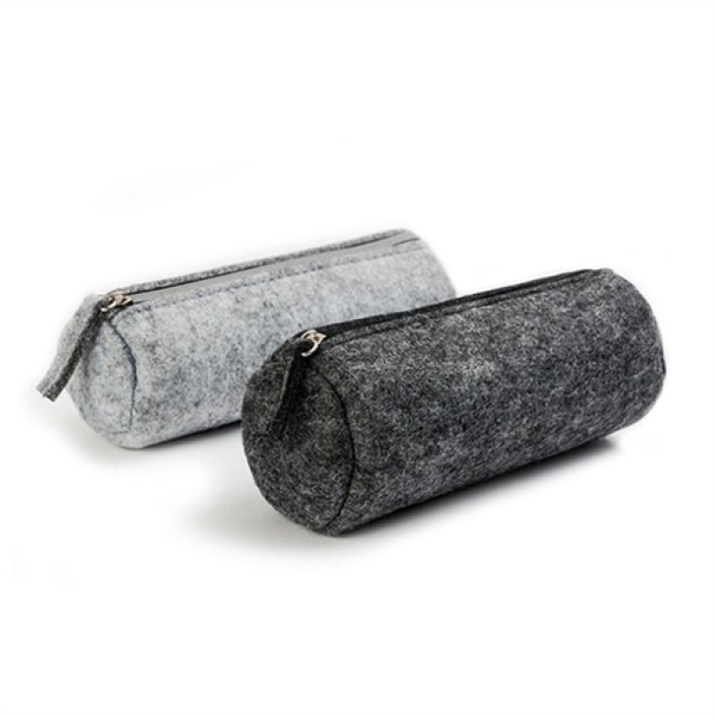Wool Felt Simple Cosmetic Pen Pencil Bag Roll-stylish Case