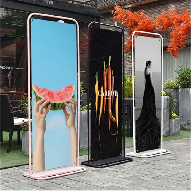 Steel Banner Stand with Customized Graphics