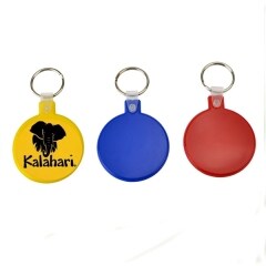 Round Soft Squeezable Key Tag