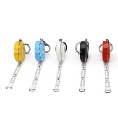 Round Key Chains 1.5 Meter Soft Measuring Tape