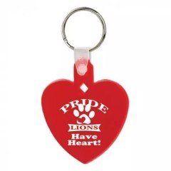 Soft Squeezable Key Tag- Heart Shaped