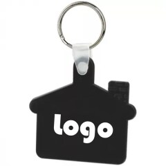Soft Squeezable Key Tag - House Shaped