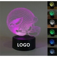 American Football Cap Shaped 3D Lamp