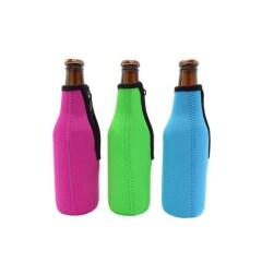 Beer Bottle Coolers with Zipper Premium Neoprene Insulators
