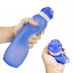 Silicone Sport Water Bottle Collapsible Bottle Traveling Cup