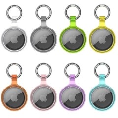 Transparent Case for AirTag with Keychain