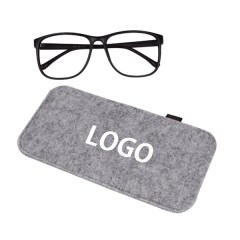 Simple Felt Glasses Slip Bag Ultra Light Wool Pencil Case