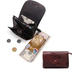 Promo Engraved Ladies Leather Card & Coin Wallet