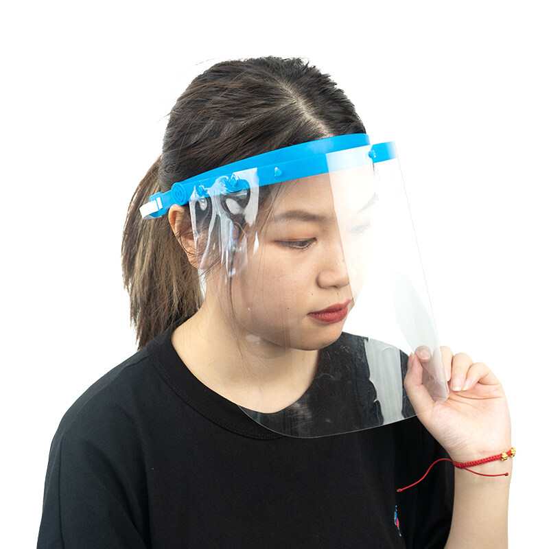 Transparent face shield anti fog clear faceshield protective adjustable face shield