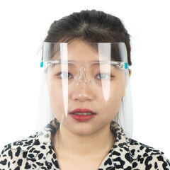 Adjustable frame Face shield Clear faceshields with eyeglasses frame