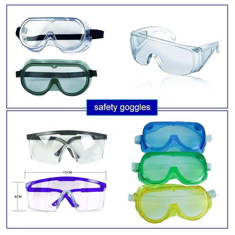 Personal Protective Clear Goggles Anti Fog Safety Glasses Custom Goggles Glasses