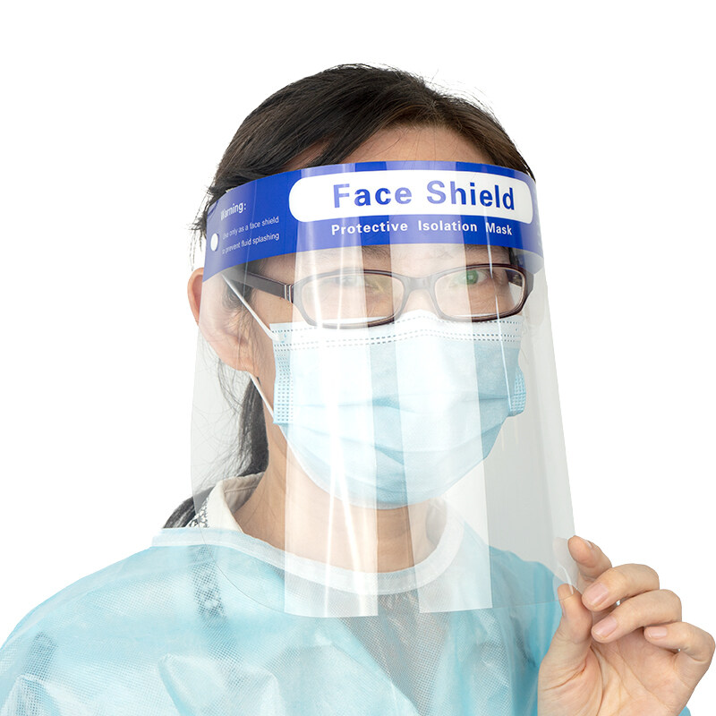 personal protective equipment antifog UV faceshield plastic face shields
