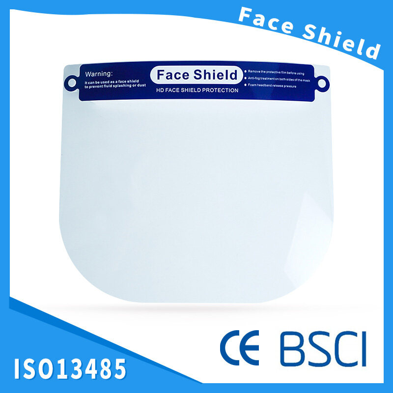 Wholesale Safety Faceshield Transparent Custom Clear Protective Face Shield
