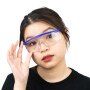 In stock transparent goggles UV protective plastic goggles safety