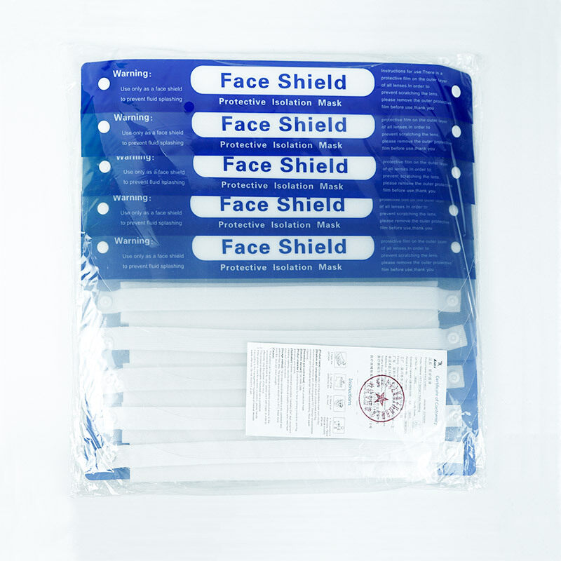 Transparent Disposable Face Shied Anti-fog Safety Protective Plastic Clear Anti Fog Face Shield