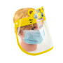 Popular Protective Visor Clear Lovely Cartoon shields Anti Fog Safety Plastic PET Kid Face Shield