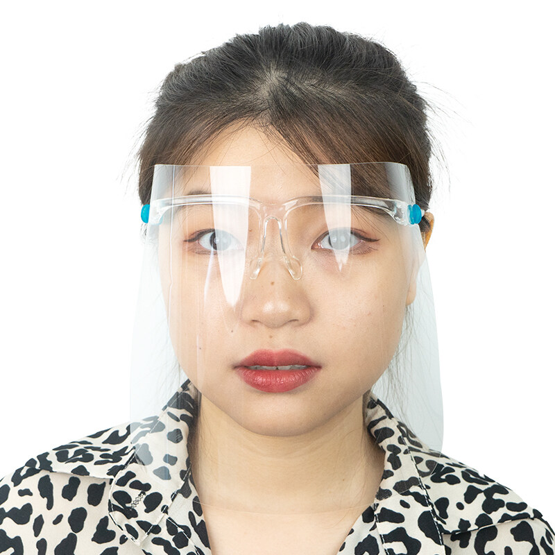 Clear Retractable Glasses Frame Safety Face Shield UV Proof Face Shield